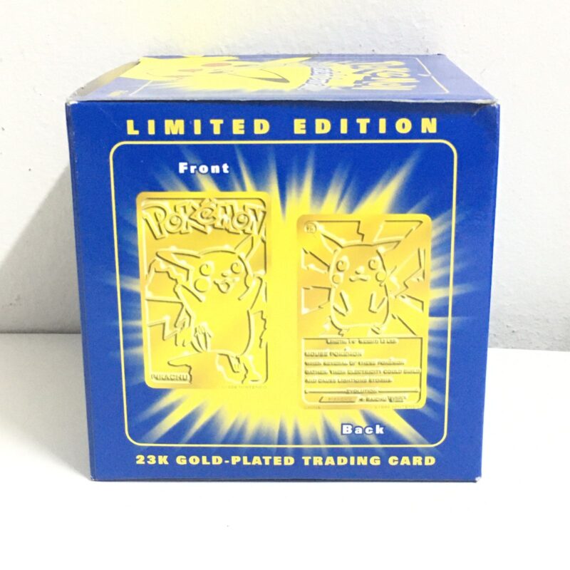 Pikachu 23K Gold Plated Trading Card - Pokemon