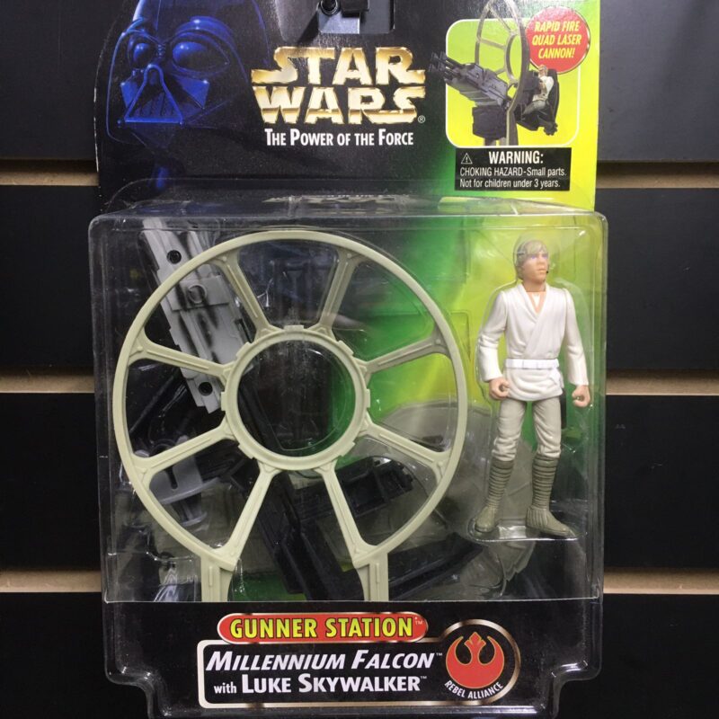 Gunner Station Millenium Falcon & Luke Skywalker - Star Wars POTF - 3.75"